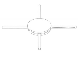 Heidebrenner Крестообразная крышка горелки